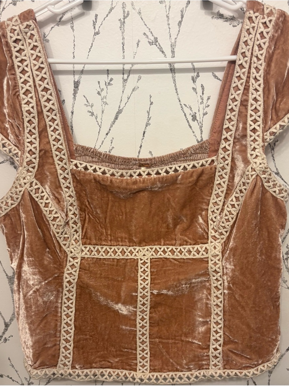 Adorable crushed velvet Free People size Xl - Picture 3 of 4